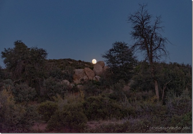 moon rise Skull Valley Arizona