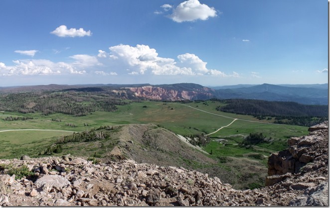 View SE-SW from Brian Head overlook Dixie National Forest Utah