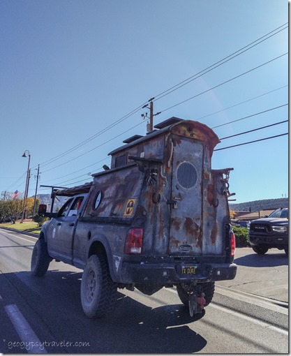 metal camper on truck Sedona Arizona