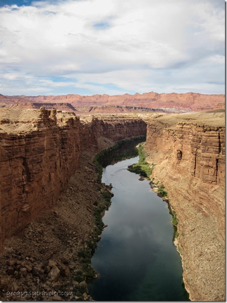 Up stream from old Navajo Bridge Echo Cliffs & Colorado River Marble Canyon Arizona