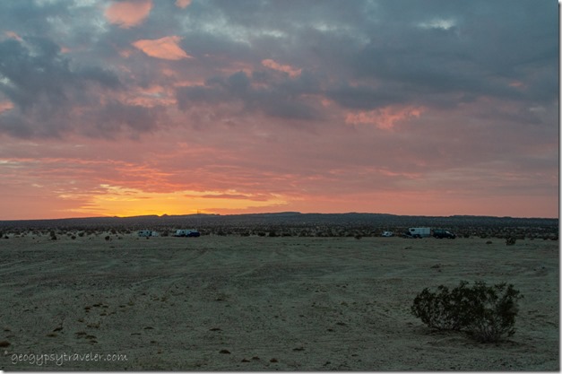 Sunrise Anza-Borrego Desert State Park California