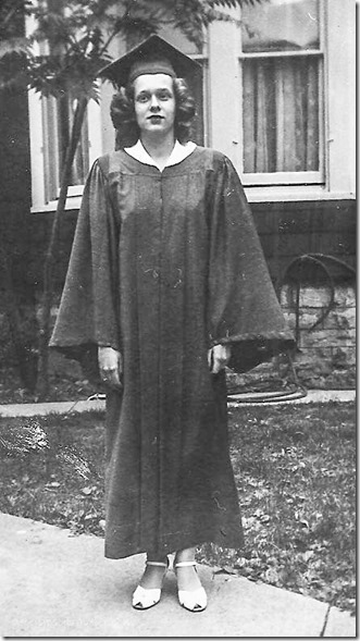 June Loomis High School graduation 1940s