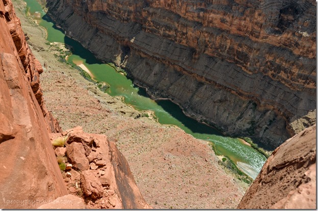 Rafts on Colorado River Toroweap Grand Canyon National Park Arizona