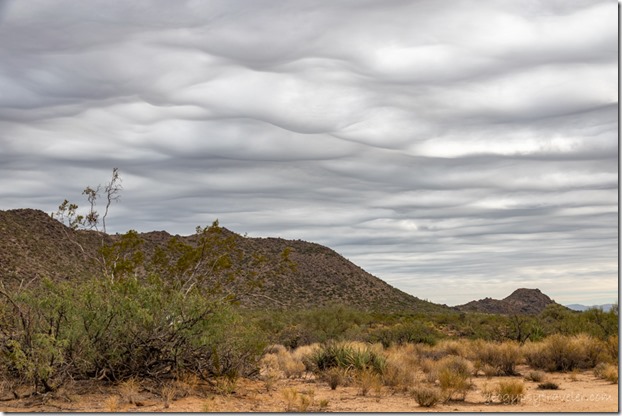 desert Date Crk Mts wavy clouds Cemetery Rd Congress Arizona