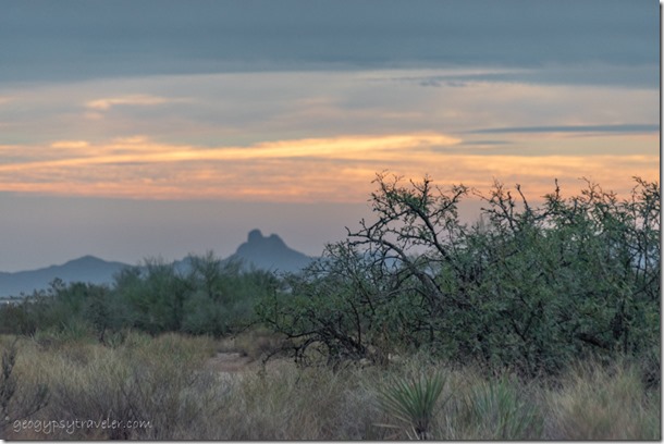 desert Vulture Pk sunset clouds Cemetery Rd Congress Arizona