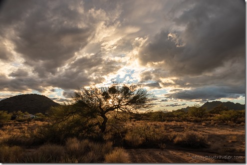 desert mts sunset clouds Cemetery Rd Congress Arizona
