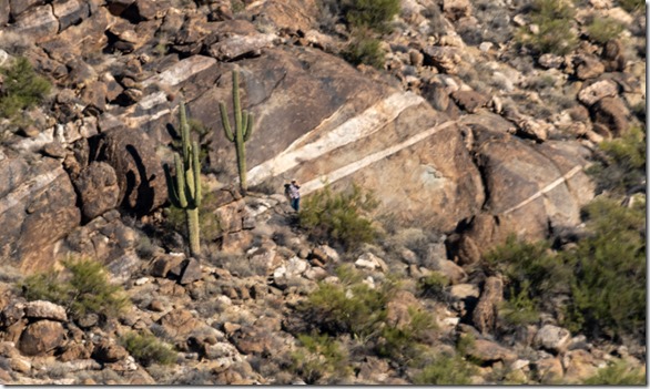 Joann by boulder Date Creek Mts Congress Arizona