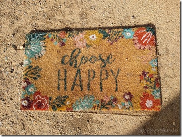 Choose Happy welcome mat