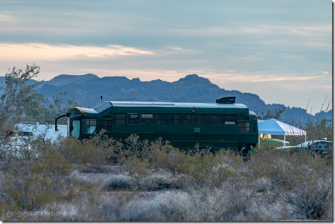 bus conversion BLM Palm Canyon Rd Kofa National Wildlife Refuge Arizona