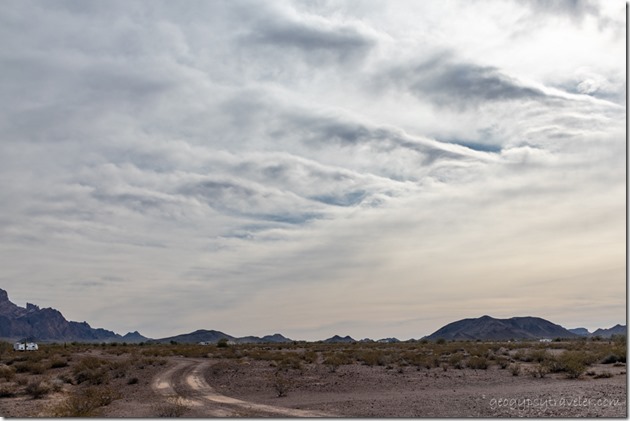 desert rd mt clouds BLM Palm Canyon Rd Kofa National Wildlife Refuge Arizona