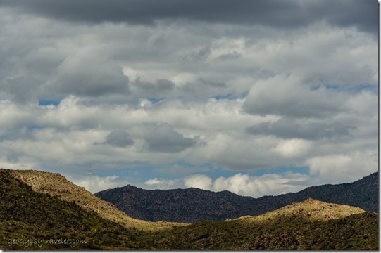light & shadow desert mts storm clouds BLM Ghost Town Rd Congress Arizona