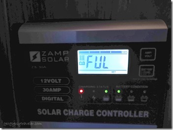 solar controller reads FUL