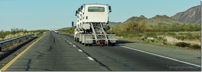 truck hauling trucks I10 West Arizona
