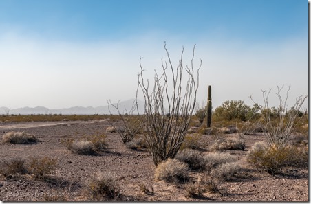 desert faint Chocolate Mts dusty BLM Palm Canyon Rd Kofa National Wildlife Refuge Arizona