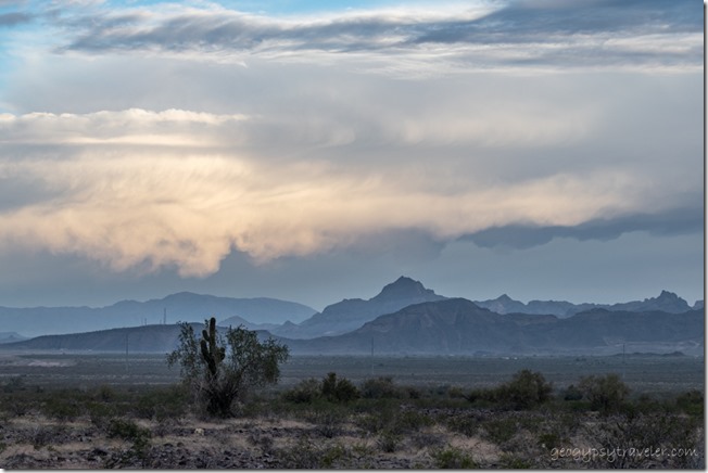 desert mts sunrise clouds Saddle Mt BLM Tonopah AZ