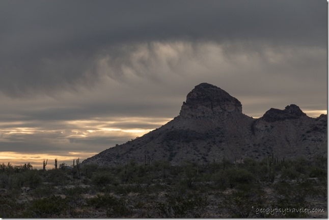 desert mts sunrise clouds Saddle Mt BLM Tonopah AZ