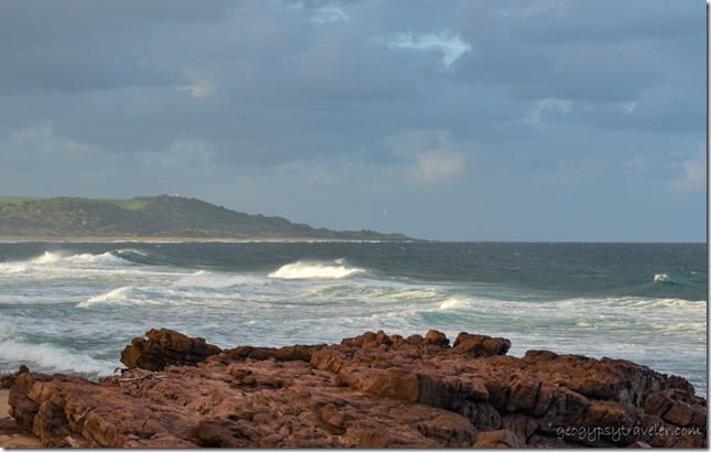 Waves & lighthouse Indian Ocean Scottburgh Caravan Park Scottburgh South Africa