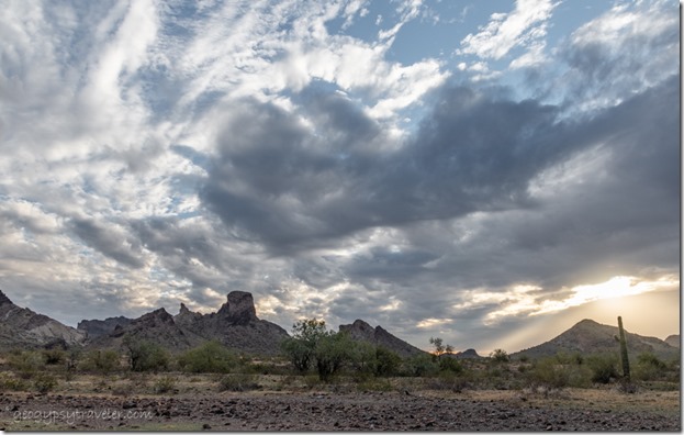 desert mts last light clouds Saddle Mt BLM Tonopah Arizona