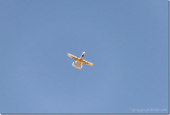 A10 jet Warthog over camp Bates Well Rd Ajo AZ