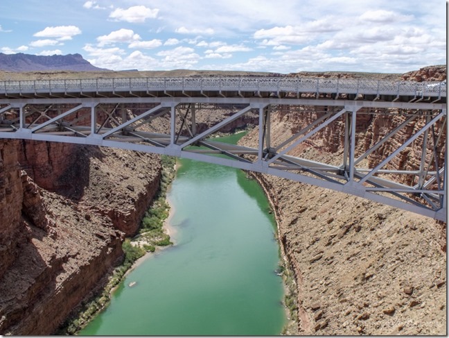 Colorado River downstream from Navajo Bridge Marble Canyon Arizona