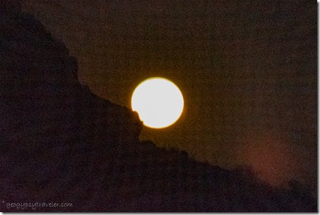 full moon rise over mt BLM Bates Well Rd Ajo AZ