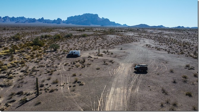 DCIM\100MEDIA\DJI_0162 drone shot of RVs desert Kofa Mts Palm Canyon Rd Kofa National Wildlife Refuge Arizona.JPG