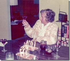 Grandma Francis Loomis birthday Downers Grove IL March 1975