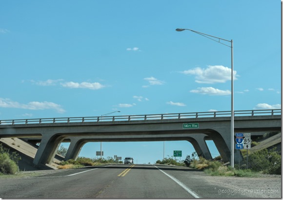 I8 underpass SR85 south to Ajo Arizona