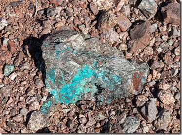 copper minerals on rock mine-ranch BLM Darby Well Rd Ajo AZ