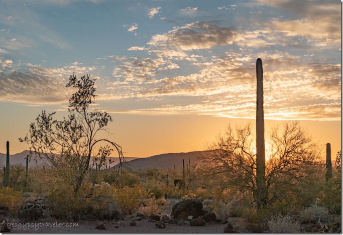 desert mt sunset clouds BLM8115A Why AZ