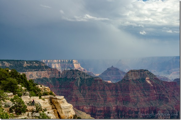 Storm over canyon North Rim Grand Canyon National Park Arizona