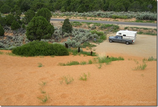 Gaelyn's truck camper Coral Pink Sand Dunes State Park UT