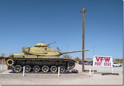 tank & sign VFW Yuma AZ