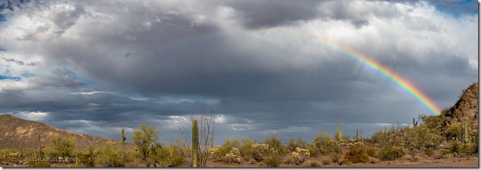 desert anticrepuscular rays rainbow clouds BLM8115A Why AZ