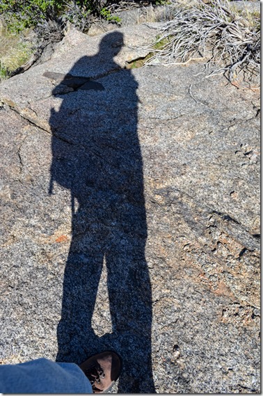 Gaelyn's shadow Weaver Mts Yarnell AZ