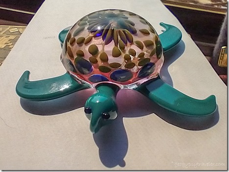 blown glass sea turtle from B Hoskins