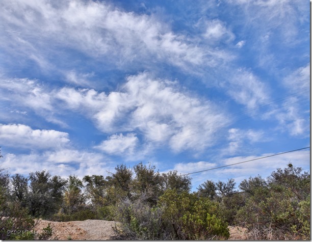 trees clouds Skull Valley AZ