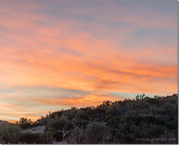 hill sunset clouds Skull Valley AZ