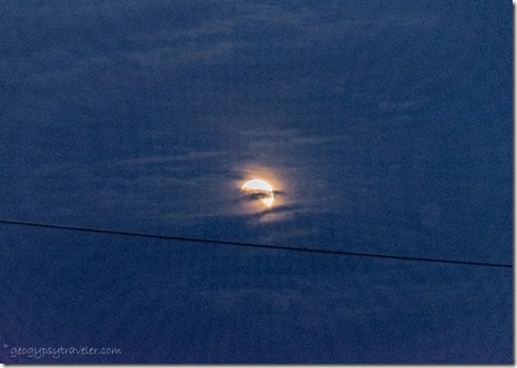 cloudy penumbral lunar eclipse Skull Valley AZ