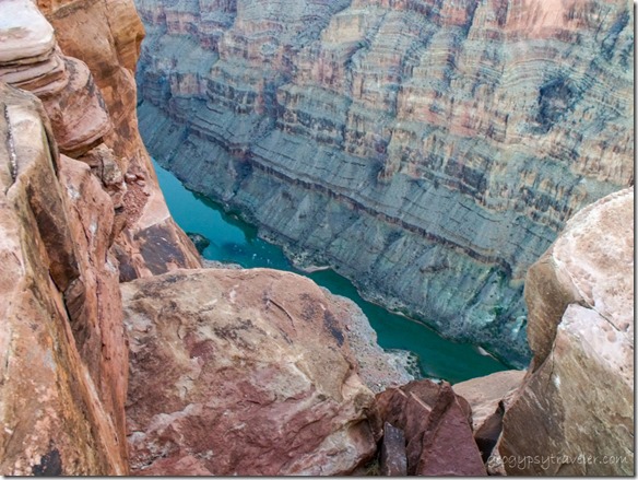 Colorado River below Tuweep overlook Grand Canyon National Park Arizona