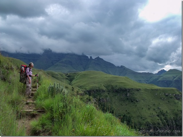 Gaelyn Drakensburg hike KwaZulu-Natal South Africa