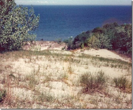 The dunes at Weko beach MI May 1974