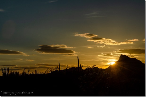 Sonoran desert mt sunset Darby Well Rd BLM Ajo AZ