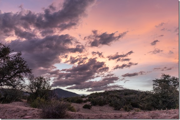 sunset clouds Skull Valley Arizona
