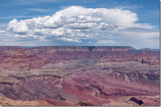 canyon river Walhalla Plateau storm cloud Lipan Point South Rim Grand Canyon National Park Arizona