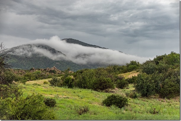 Brushy Mt low clouds Skull Valley AZ