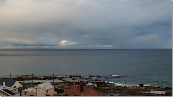 Rainbow over False Bay from Moonglow B&B Glen Cairn Cape Pennisula South Africa