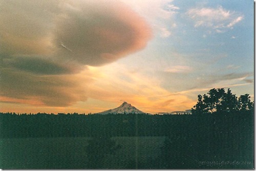 Mt Hood sunrise Underwood WA Aug 1996