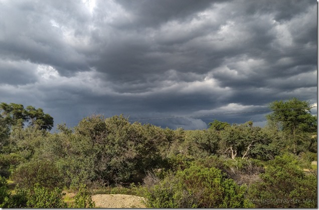 view N stormy sky Skull Valley AZ