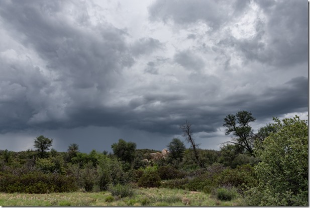 storm clouds view E Skull Valley AZ